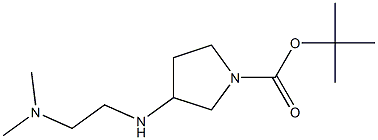 3-(2-DIMETHYLAMINOETHYLAMINO)PYRROLIDINE-1-CARBOXYLIC ACID TERT-BUTYL ESTER, 95+% Struktur