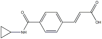 3-{4-[(CYCLOPROPYLAMINO)CARBONYL]PHENYL}ACRYLIC ACID Struktur