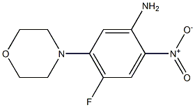 4-FLUORO-5-MORPHOLIN-4-YL-2-NITROANILINE Struktur