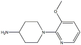 4-AMINO-1-(3-METHOXY-2-PYRIDYL)PIPERIDINE Struktur