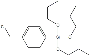 (P-CHLOROMETHYL)PHENYLTRI-N-PROPOXYSILANE Struktur