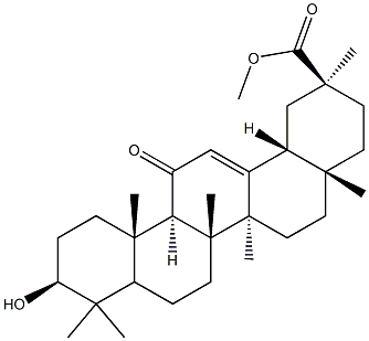 18B-GLYCYRRHETINIC ACID METHYL ESTER Struktur