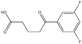 5-(3,5-DIFLUOROPHENYL)-5-OXOVALERIC ACID 95% Struktur