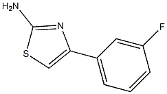 4-(3-FLUORO-PHENYL)-1,3-THIAZOL-2-YLAMINE Struktur