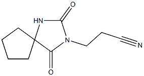 3-(2,4-DIOXO-1,3-DIAZASPIRO[4.4]NON-3-YL)PROPANENITRILE Struktur