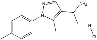 1-[5-METHYL-1-(4-METHYLPHENYL)-1H-PYRAZOL-4-YL]ETHANAMINE HYDROCHLORIDE Struktur