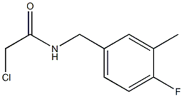 2-CHLORO-N-(4-FLUORO-3-METHYLBENZYL)ACETAMIDE Struktur