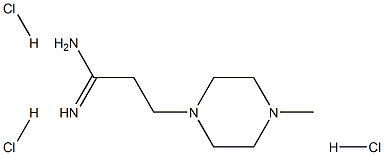 3-(4-Methyl-piperazin-1-yl)-propionamidine 3HCl Struktur