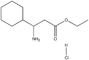 3-Amino-3-cyclohexyl-propionic acid ethyl ester HCl Struktur