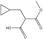 2-CYCLOPROPYLMETHYL-MALONIC ACID MONOMETHYL ESTER Struktur