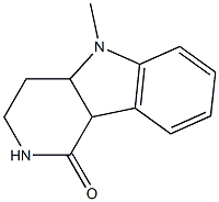 5-METHYL-2,3,4,4A,5,9B-HEXAHYDRO-1H-PYRIDO[4,3-B]INDOL-1-ONE Struktur