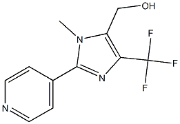 (3-METHYL-2-PYRIDIN-4-YL-5-TRIFLUOROMETHYL-3H-IMIDAZOLE-4-YL)-METHANOL Struktur