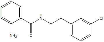 2-AMINO N-( 3-CHLORO PHENETHYL)BENZAMIDE Struktur