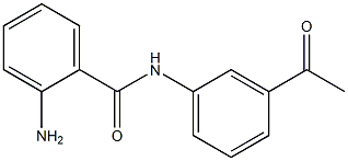 2-AMINO, N-(3-ACETOPHENYL )BENZAMIDE Struktur