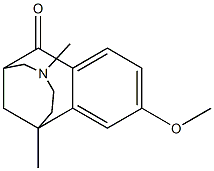 1,4-DIMETHYL-10-METHOXY-2,3,4,5,6,7-HEXAHYDRO-1,6-METHANO-1H-4-BENZAZONIN-7-ONE Struktur