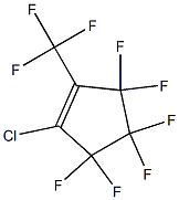 1-CHLOROPERFLUORO(2-METHYLCYCLOPENTENE) Struktur