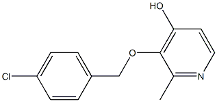 3-(4-CHLOROBENZYLOXY)-4-HYDROXY-2-METHYLPYRIDINE Struktur