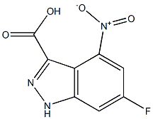 6-FLUORO-4-NITROINDAZOLE-3-CARBOXYLIC ACID Struktur