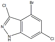 4-BROMO-3,6-DICHLOROINDAZOLE Struktur