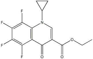 ETHYL 1-CYCLOPROPYL-5,6,7,8-TETRAFLUORO-1,4-DIHYDRO-4-OXOQUINOLINE-3-CARBOXYLATE Struktur