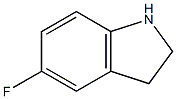 5-FLUORO-2,3-DIHYDROINDOLE Struktur