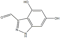 4,6-DIHYDROXYINDAZOLE-3-CARBOXYALDEHYDE Struktur