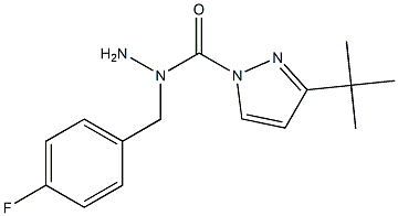 3-TERT-BUTYL-1-(4-FLUOROBENZYL)PYRAZOLE-CARBOXYLIC ACID HYDRAZIDE Struktur