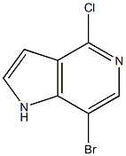 4-CHLORO-7-BROMO-5-AZAINDOLE Struktur