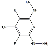 3,5-Difluoro-2,6-Dihydrazinopyridin-4-Amine Struktur