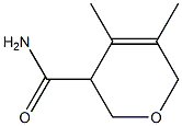 4,5-Dimethyl-3,6-Dihydro-2H-Pyran-3-Carboxamide Struktur