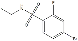 4-bromo-N-ethyl-2-fluorobenzenesulfonamide Struktur