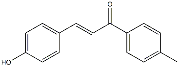 (E)-3-(4-hydroxyphenyl)-1-p-tolylprop-2-en-1-one Struktur