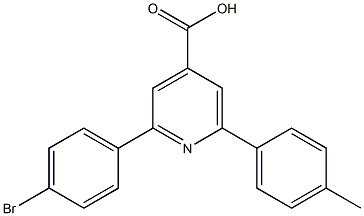 2-(4-bromophenyl)-6-p-tolylpyridine-4-carboxylic acid Struktur