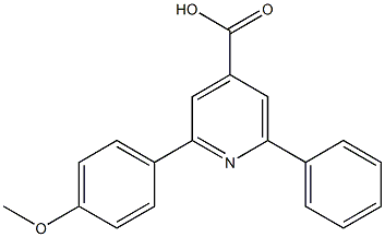 2-(4-methoxyphenyl)-6-phenylpyridine-4-carboxylic acid Struktur