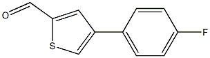 4-(4-fluorophenyl)thiophene-2-carbaldehyde Struktur