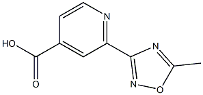 2-(5-Methyl-1,2,4-oxadiazol-3-yl)isonicotinic acid Struktur