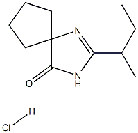 2-BUTYL-1,3-DIAZASPIRO (4,4)-NONA-1-ENE-4-ONE HCL Struktur