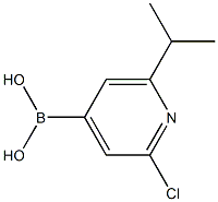 (2-CHLORO-6-ISOPROPYLPYRIDIN-4-YL)BORONIC ACID Struktur