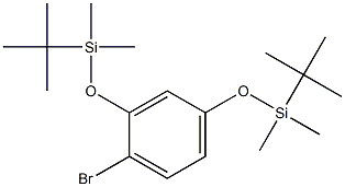 1-BROMO-2,4-BIS-(TERT-BUTYL-DIMETHYL-SILANYLOXY)-BENZENE Struktur