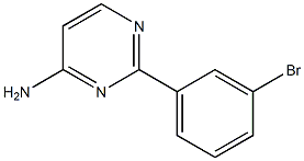 2-(3-BROMOPHENYL)-4-AMINOPYRIMIDINE Struktur