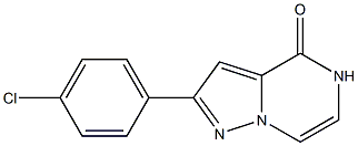 2-(4-CHLORO)-PHENYLPYRAZOLO[1,5-A]PYRAZIN-4(5H)-ONE Struktur