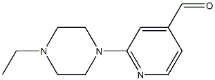 2-(4-ETHYLPIPERAZIN-1-YL)ISONICOTINALDEHYDE Struktur