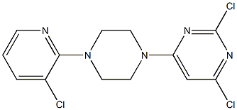 2,4-DICHLORO-6-[4-(3-CHLOROPYRIDIN-2-YL)PIPERAZIN-1-YL]PYRIMIDINE Struktur