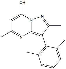 3-(2,6-DIMETHYLPHENYL)-2,5-DIMETHYLPYRAZOLO[1,5-A]PYRIMIDIN-7-OL Struktur