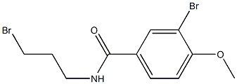 3-BROMO-N-(3-BROMO-PROPYL)-4-METHOXY-BENZAMIDE Struktur