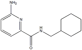 6-AMINO-N-(CYCLOHEXYLMETHYL)PYRIDINE-2-CARBOXAMIDE Struktur