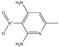 6-METHYL-3-NITROPYRIDINE-2,4-DIAMINE Struktur