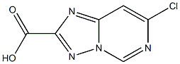 7-CHLORO[1,2,4]TRIAZOLO[1,5-C]PYRIMIDINE-2-CARBOXYLIC ACID Struktur