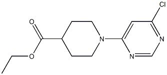 ETHYL 1-(6-CHLOROPYRIMIDIN-4-YL)PIPERIDINE-4-CARBOXYLATE Struktur