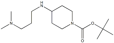 TERT-BUTYL 4-{[3-(DIMETHYLAMINO)PROPYL]AMINO}PIPERIDINE-1-CARBOXYLATE Struktur